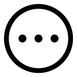 More Horiz Circled Outline SVG Icon